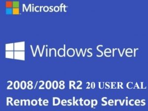 WINDOWS SERVER 2008 / 2008 R2 REMOTE DESKTOP SERVICES – 20 USER CAL